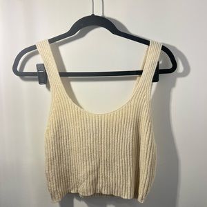 Loose fitting cropped tank top